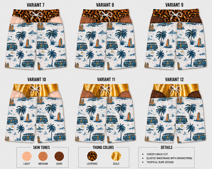 Cheeky Shorts designs 7 to 12